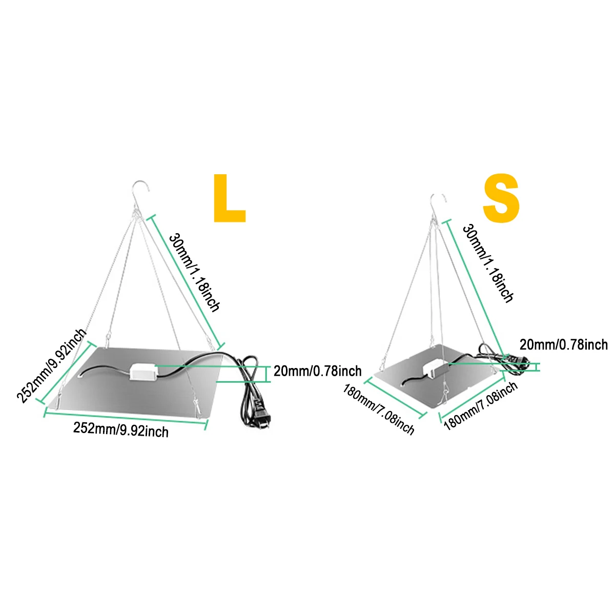 

169/91 hermal control LEDs Full Spectrum Hydroponic Plant Grow Lights For Indoor Plant Sowing Germination Plant Growth EU Plug