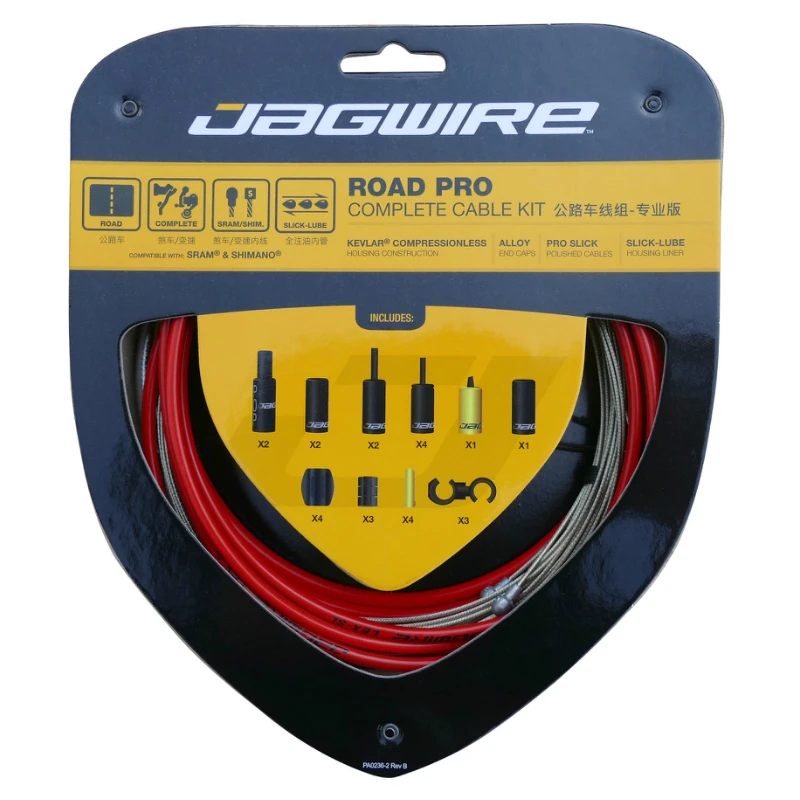 Полный комплект кабелей JAGWIRE RACER ROAD PRO L3 Road Pro/комплекты тормозных для велосипеда