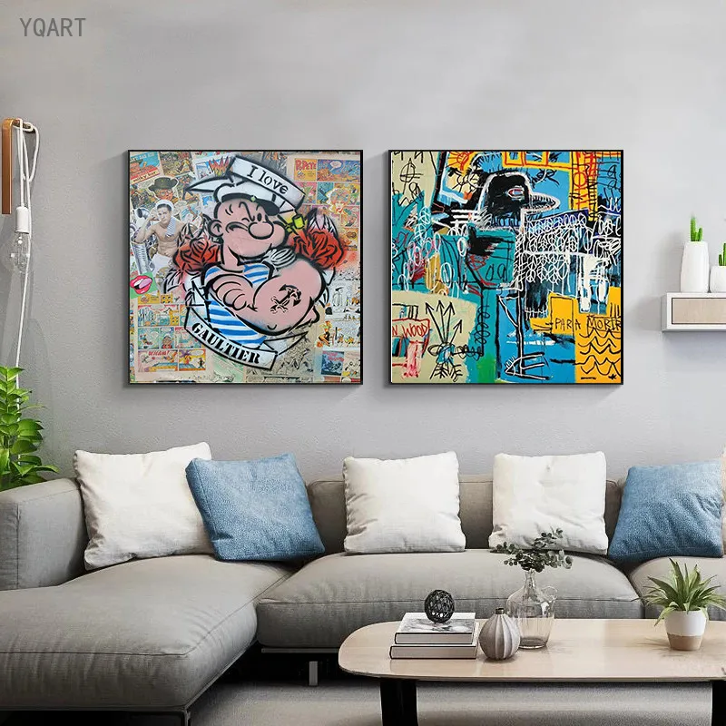 

Graffiti Life Is Beautiful Poster Pop Street Art Painting on Wall Canvas Posters and Prints Pictures for Living Room Decor