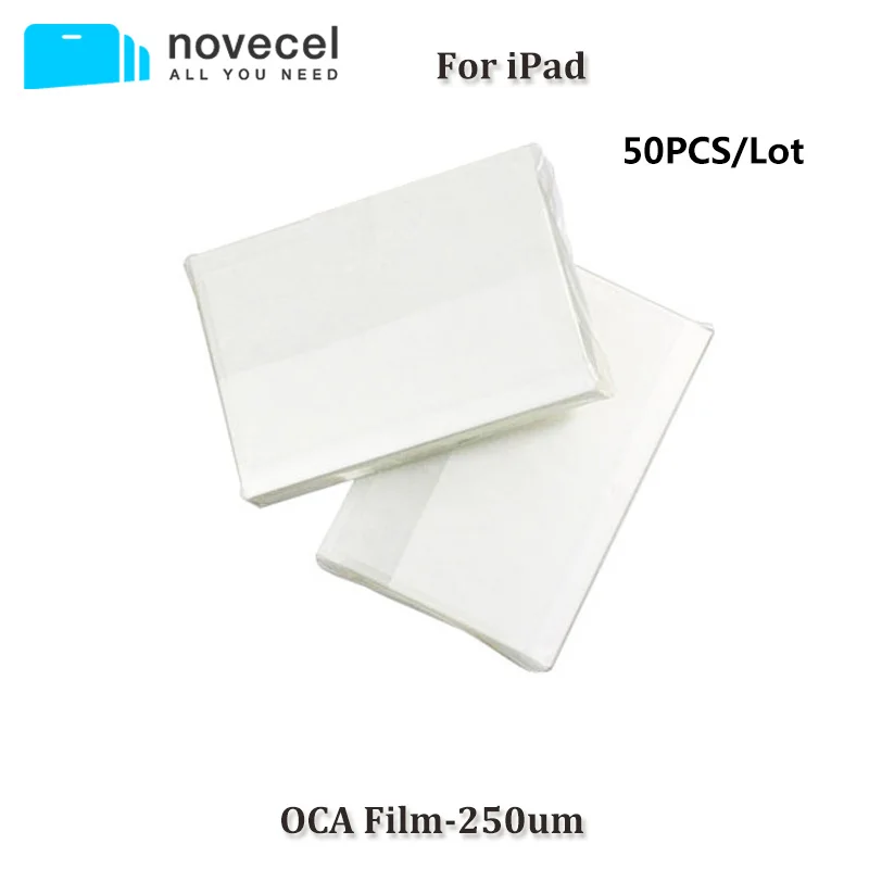 Novecel Новое поступление 50 шт./лот OCA пленка оптическая прозрачная клейкая для iPadPro 9