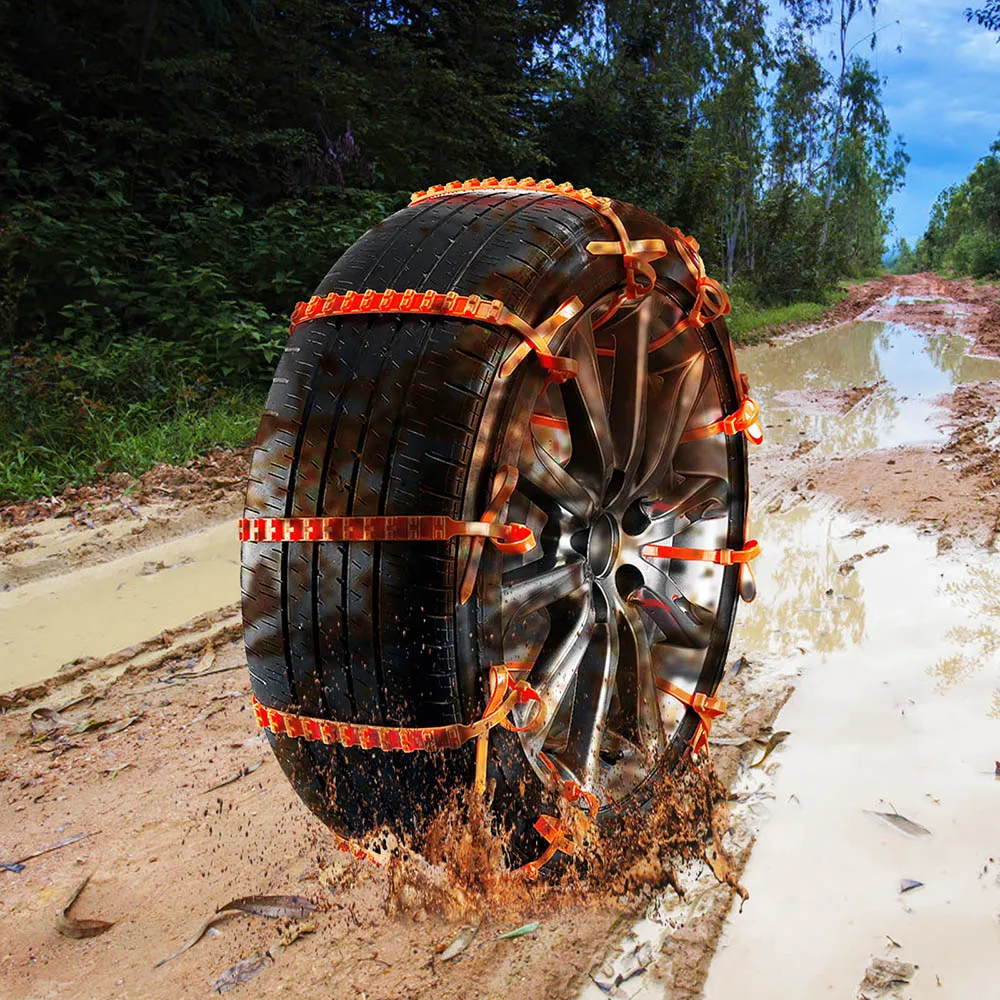 Противоскользящая цепь для колеса 90 см нейлоновый кабельный ремень шин