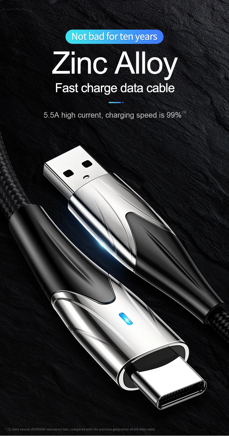 Joyroom 5A usb type-C кабель для быстрой зарядки типа C Быстрая зарядка usb кабель для светодиодного зарядного устройства для Xiaomi samsung зарядный кабель для передачи данных