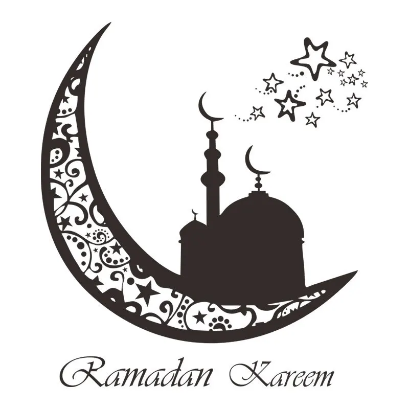 

Wall Sticker DIY Karim Ramadan Auspicious Islamic Wall Stickers Bedroom Living Room Decoration Muslim Hot Stickers