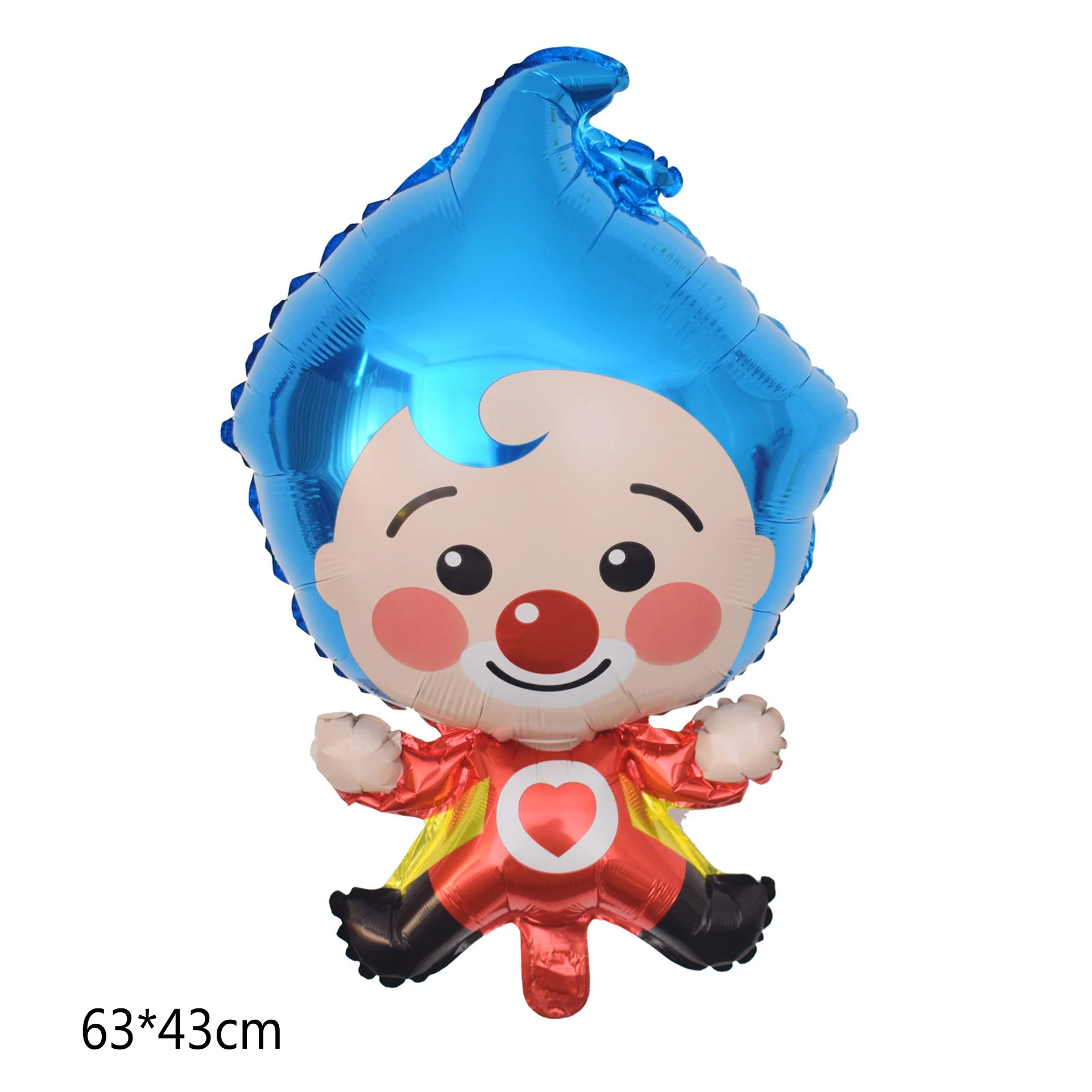 Plim воздушные шары мультфильм клоун фольга Латекс с днем рождения баннер