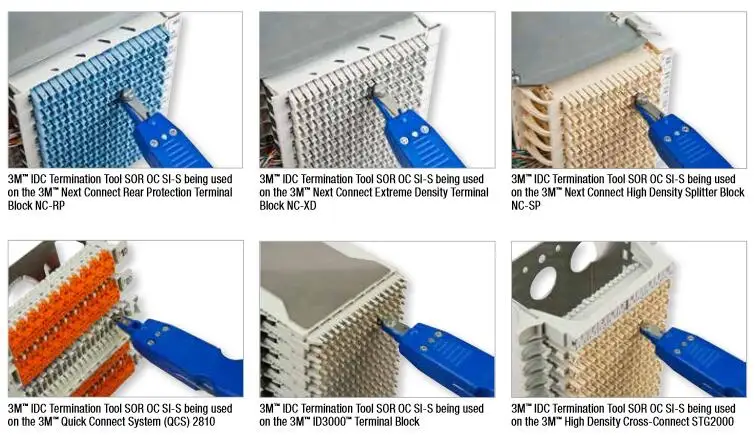 Blue 3M IDC Termination tools C234056A wire cutter High Density terminating moduletool Card line knife