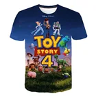 Детская футболка с коротким рукавом, круглым вырезом и принтом История игрушек