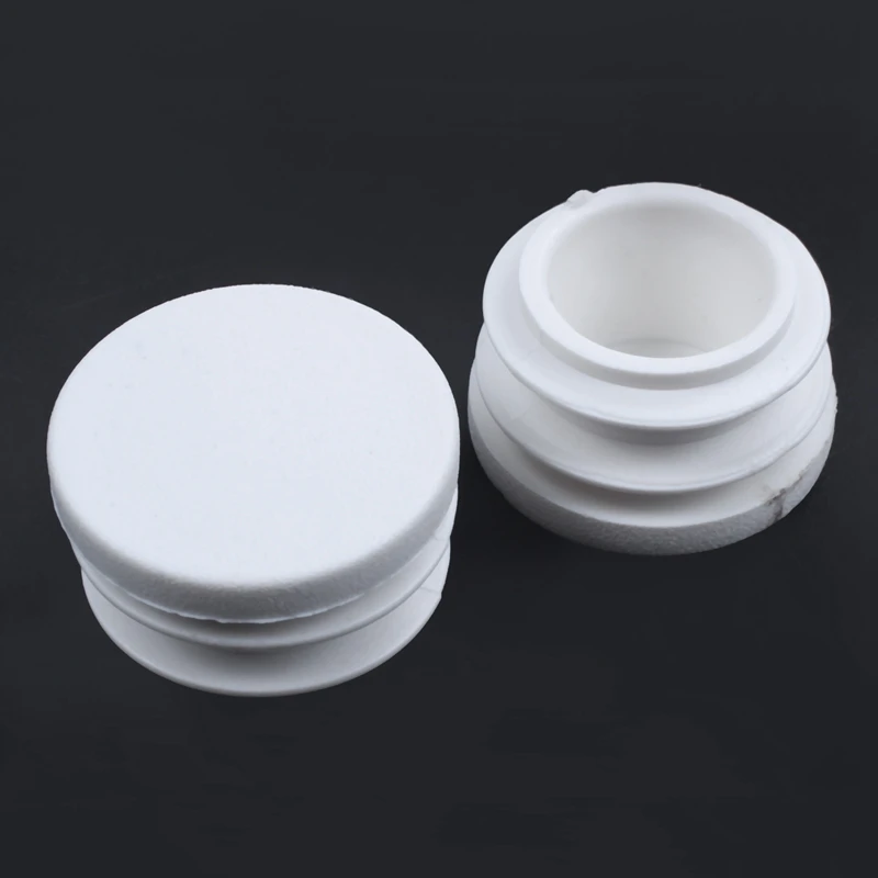 New-4 Pcs 19mm Dia Plastic Blanking End Cap Tubing Pipe Inserts Bung White |