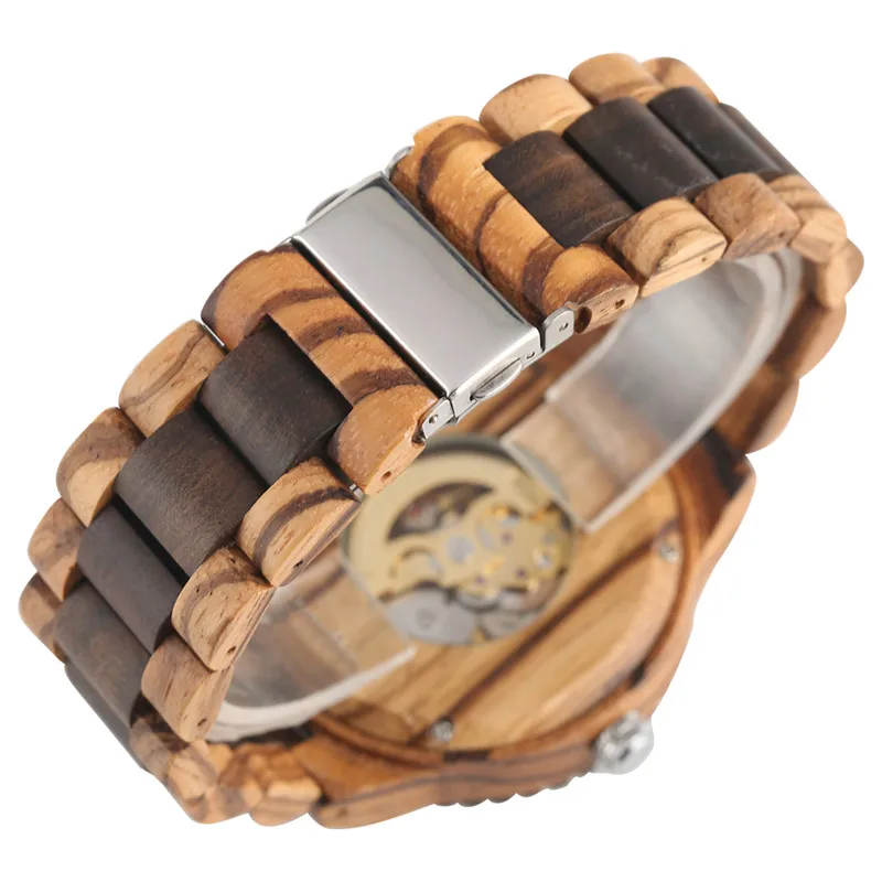 Наручные часы ручной работы из сандалового дерева автоматические механические