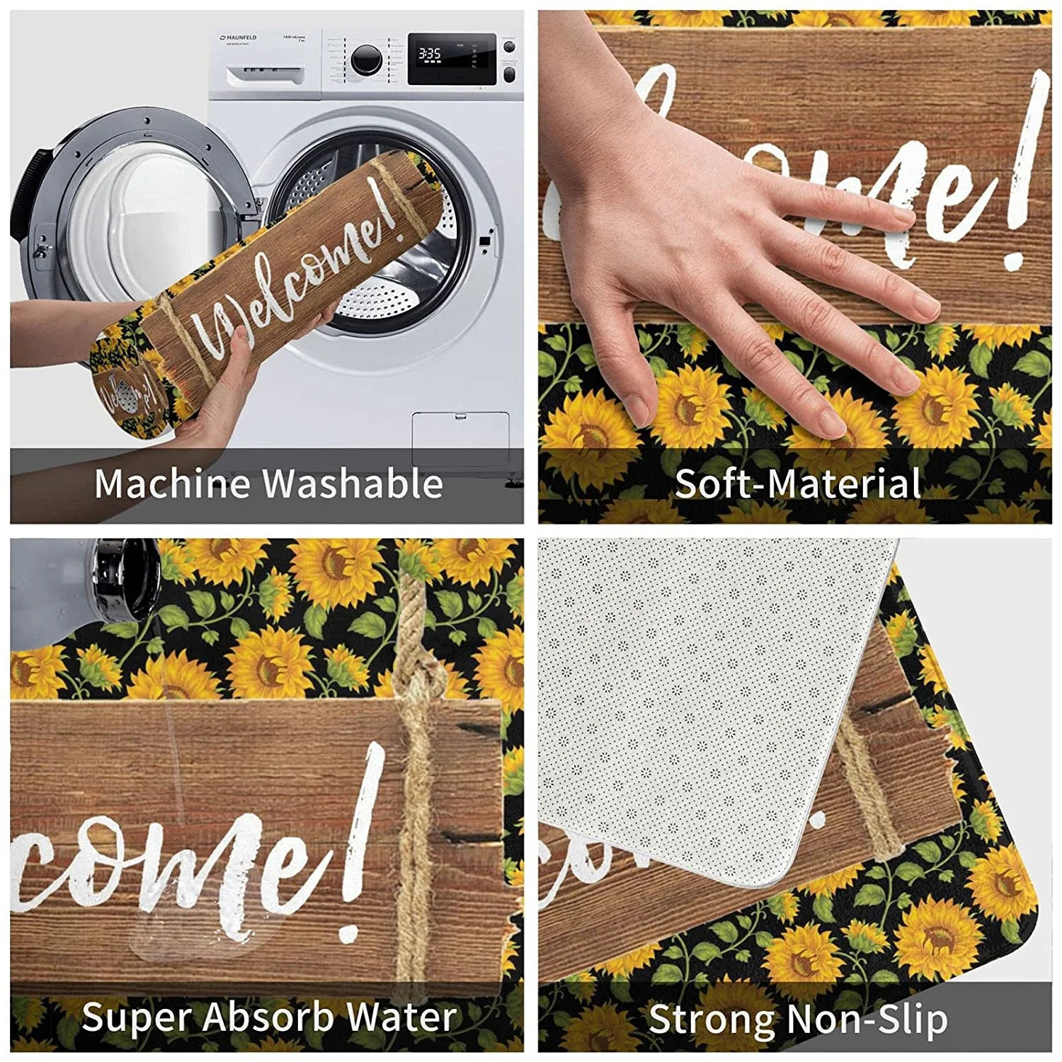 

Entrance mats, non-slip floor mats, door mats, floor mats, kitchen carpets, bathroom mats, balcony mats, room mats