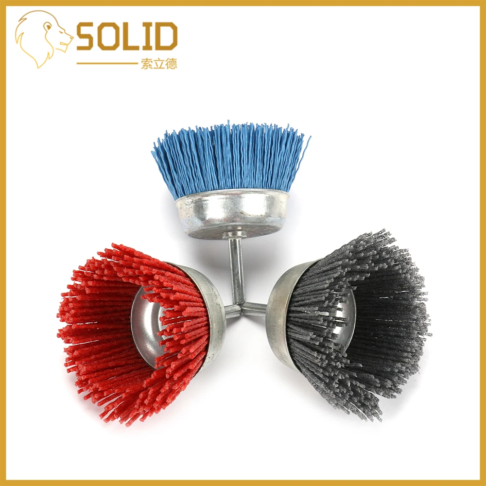 

Abrasive Wire Brush Kit 40-100mm Nylon Abrasive Wire Polishing Wheel for Wood Carving Furniture Drill Rotary Buffing Tools 3Pcs