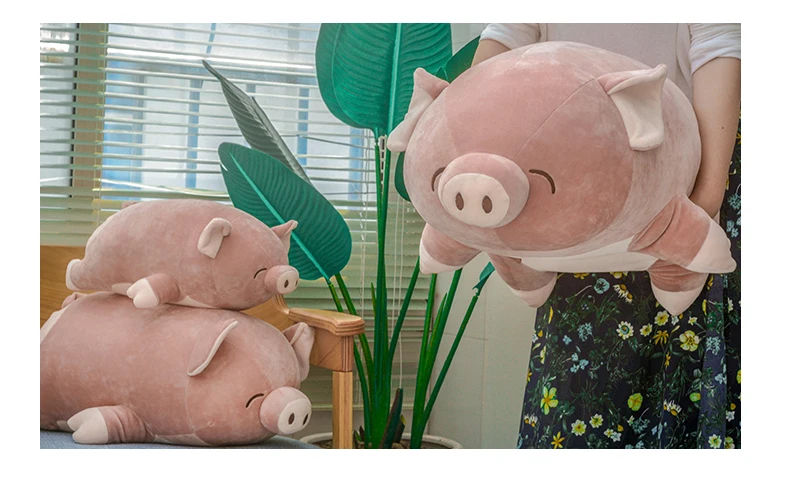 

Super Soft Pig Plush Toy Pig Doll Doll Bed Holding Sleeping Pillow Girl PP Cotton Unisex Toys Birthday Cute Home Decor WWW