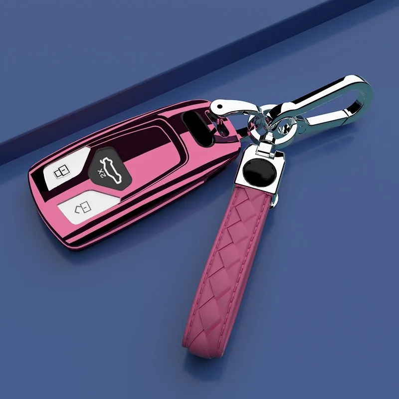 

High-Quality TPU Soft Rubber Car Key Case Cover Key Chain Key Bag Shell Protector for Audi Q5L A4 A4L Car Accessories