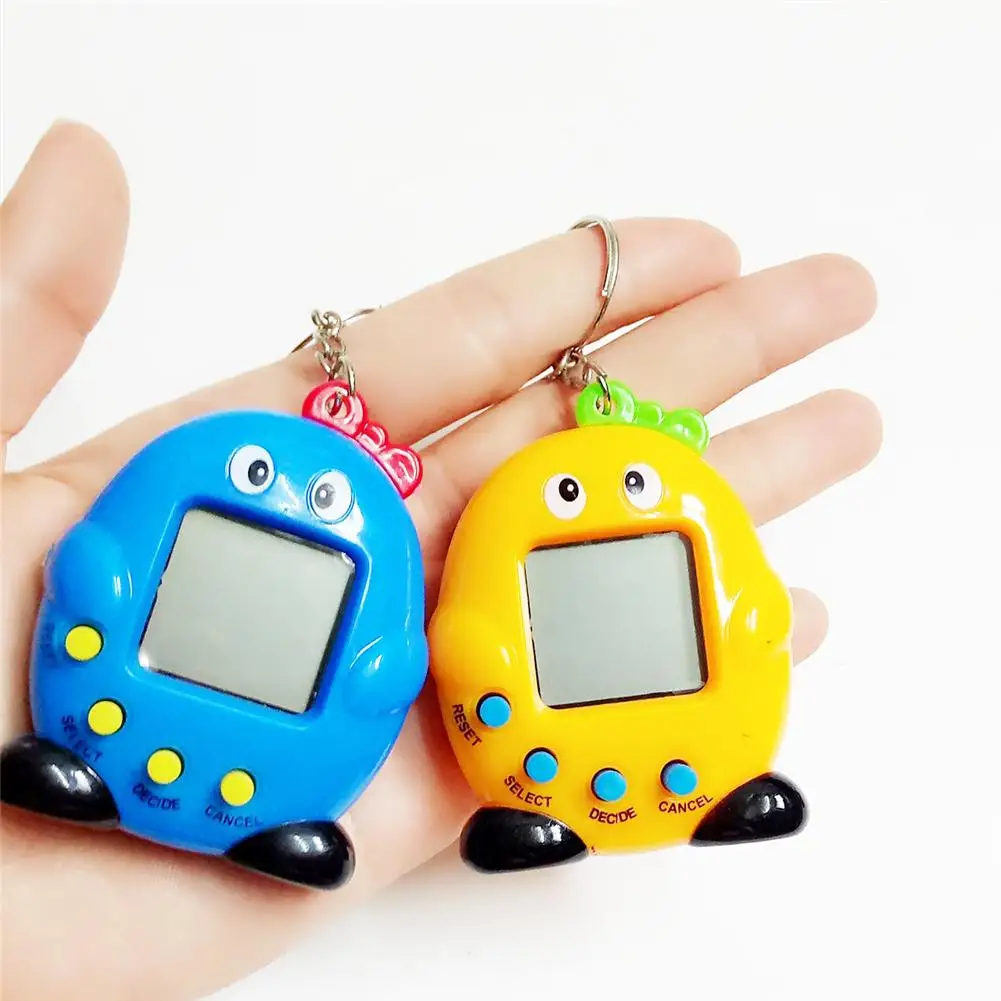 Детская электронная игрушка для домашних животных, ручная игровая машина для домашних животных, пластиковая Ретро Виртуальная кибер-игрушка для домашних животных, смешная тамагочи, случайный цвет