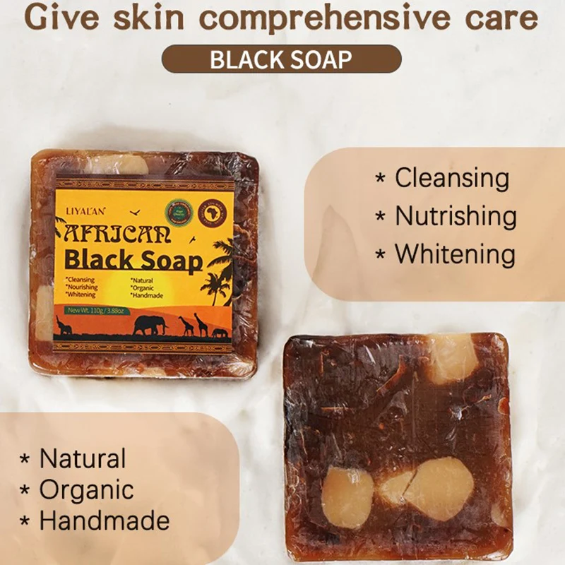 Африканское черное мыло Magic для акне сухой кожи появления удаления шрамов