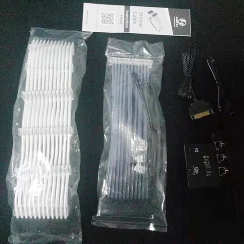 24P LIANLI 24p 8 GPU материнской платы кабель-удлинитель для всех цветов радуги поддерживают синхронный ореолом материнская плата контроллера 5V 3PIN - Цвет лезвия: 24P