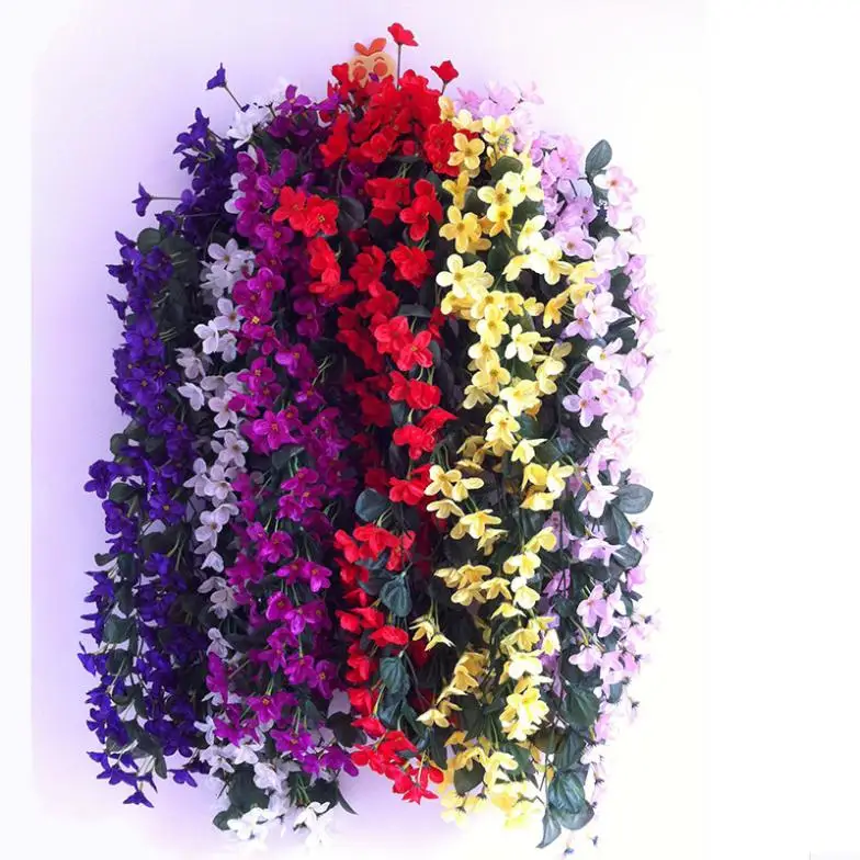 2 шт. искусственные растения для дома и свадьбы|flower vine|silk flowers artificialsilk |