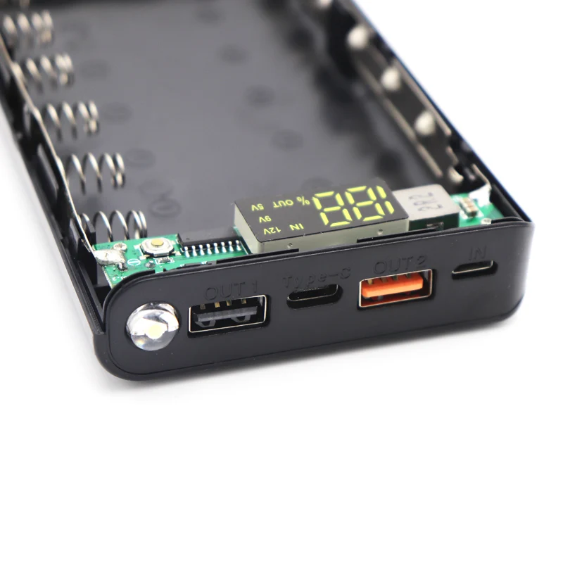 Quick Charge Версия 8x18650 Внешний аккумулятор чехол с двойным USB мобильный телефон