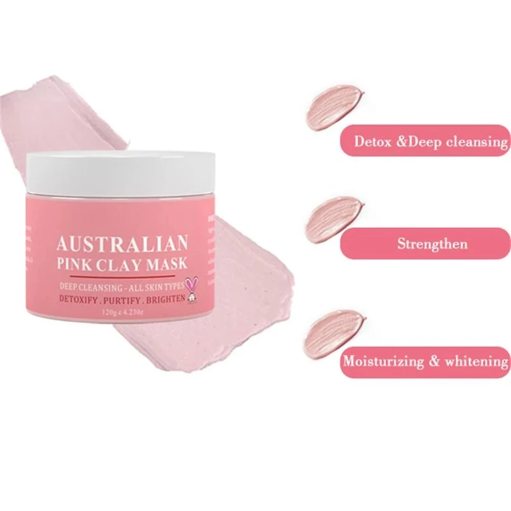 Розовый глиняная маска поры черных точек черная глубоко очищающая против уход за