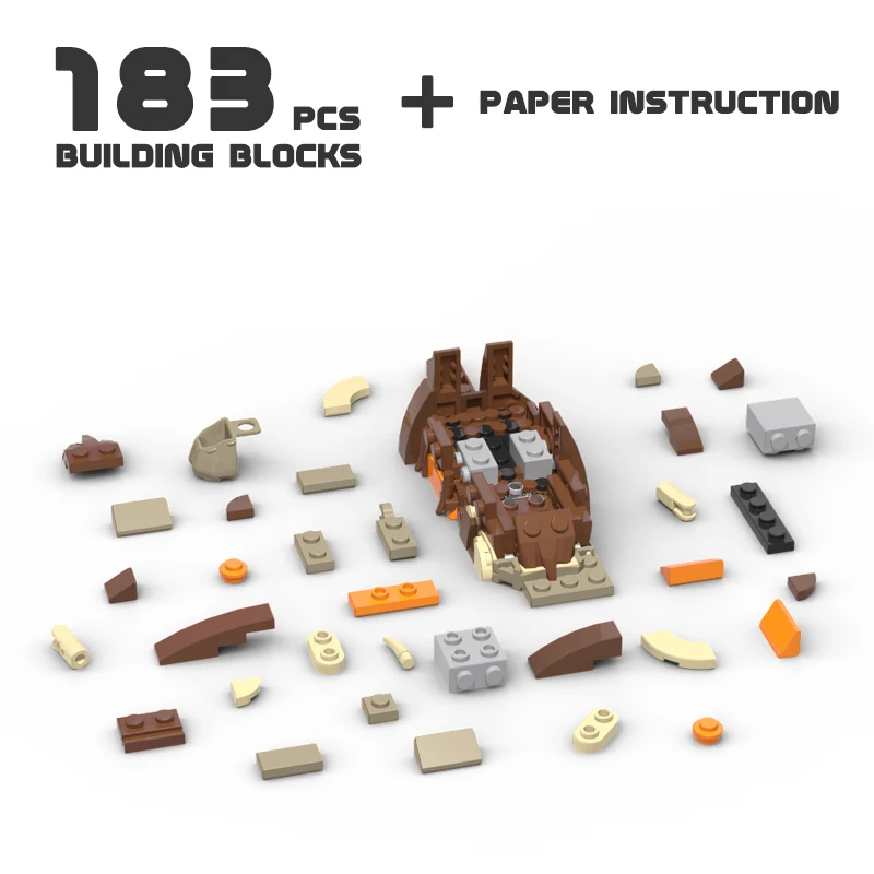 

Star Animal Cattle Beast Medium Size Building Blocks High-Tech Bricks MOC-56873 Model DIY Toys For Kids Birthday Gifts 183pcs
