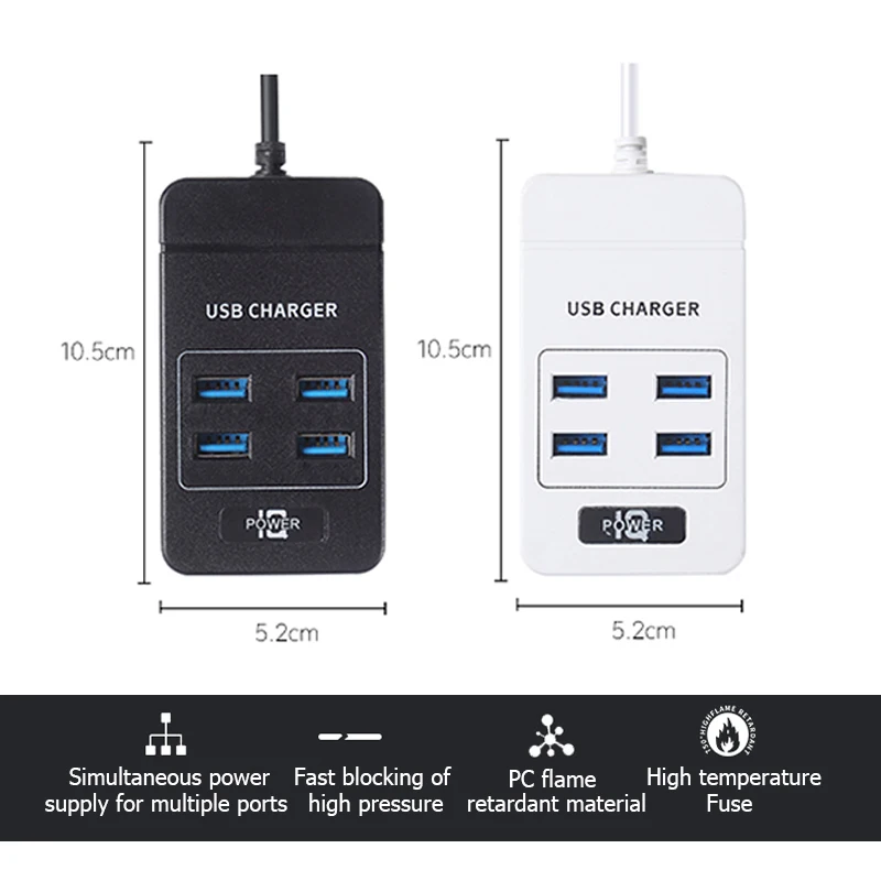 Сетевой фильтр JFKDX с 4 USB-портами 2500 Вт 3 1 а |