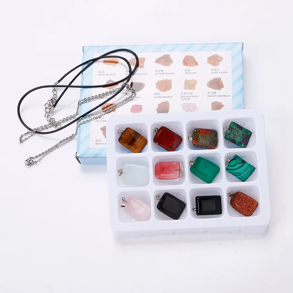 Подвеска для ожерелья из натурального камня подвеска полудрагоценного