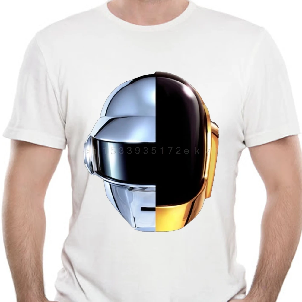 Футболка для мужчин шлем Daft Punk с произвольным доступом воспоминания футболки