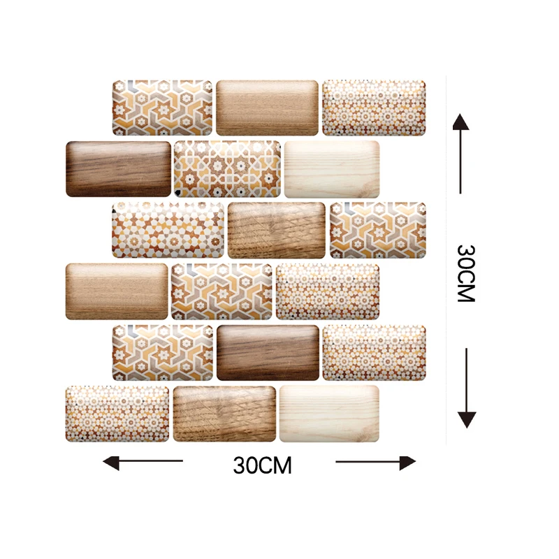 3D обои сделай сам самоклеящиеся водонепроницаемые жиростойкие наклейки из ПВХ с