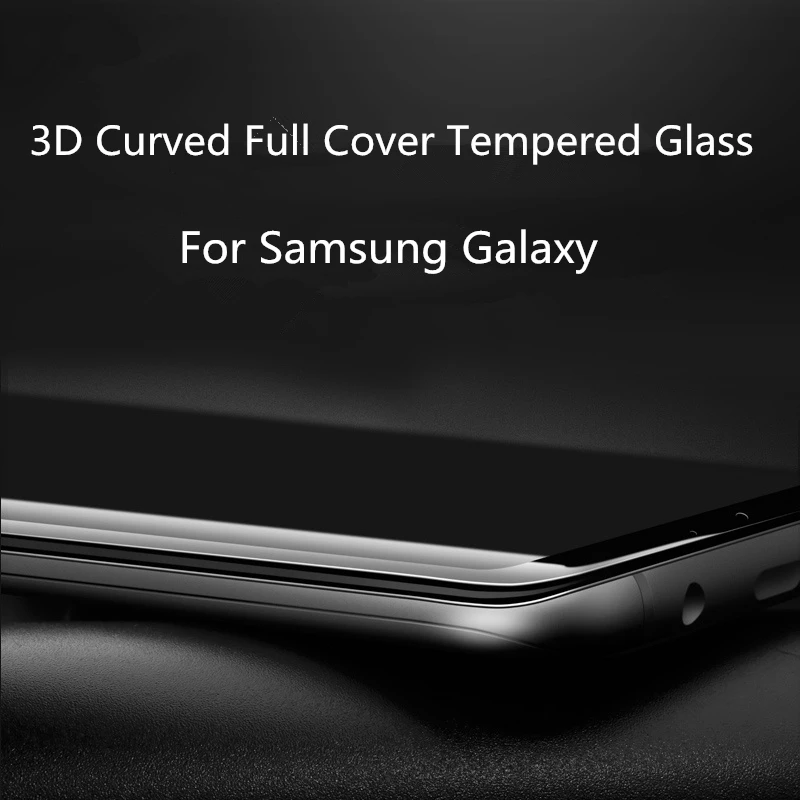 

Full Cover Tempered Glass For Samsung Galaxy S8 S9 S10 Plus Note 9 8 Screen Protector Protective glass For Samsung S7 S6 Edge