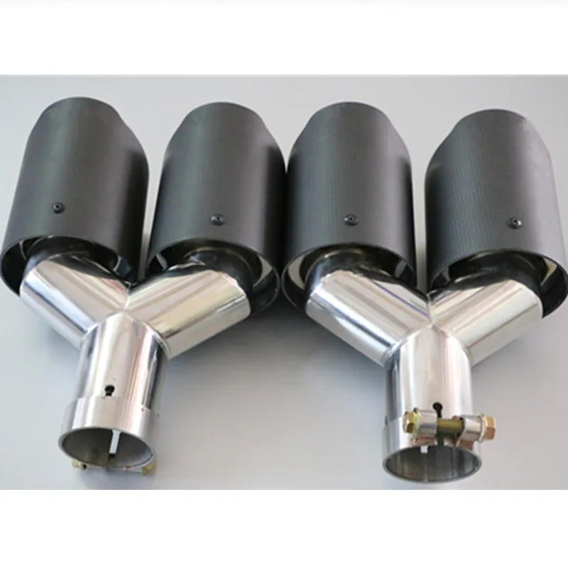 2 шт.: двойное углеродное волокно + нержавеющая сталь универсальные наконечники