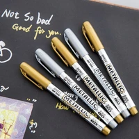 1 pieces hot sale diy metal waterproof permanent paint marker pens manga drawing markers school office supply stationery gift