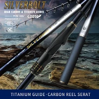 kyorim silverbolt rock fishing rod 1 5 400 high carbon titanium guide sic ring carbon reelseat