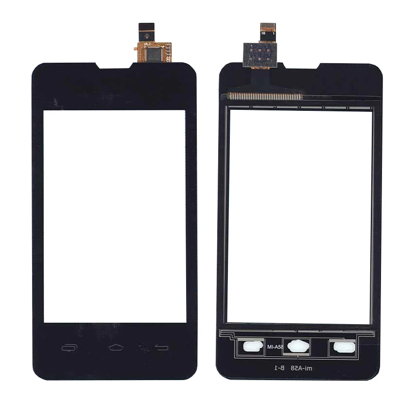 Сенсорное стекло (тачскрин) 3.5" для Explay A351 черный | Мобильные телефоны и