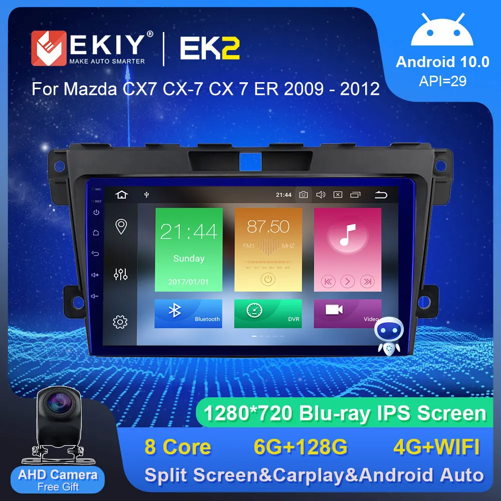 

EKIY EK2 Car Radio For Mazda CX7 CX-7 CX 7 ER 2009-2012 Stereo GPS Navi Autoradio Multimedia Player Carplay Blu-Ray No 2 Din DVD