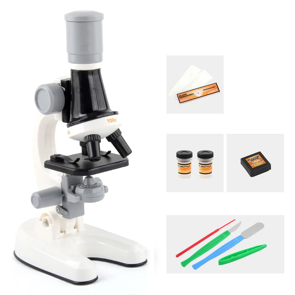 

Children's Microscope Toys 1200 Times Microscope Teaching Material Set Science Experiment Toys School Students Microscope Toys