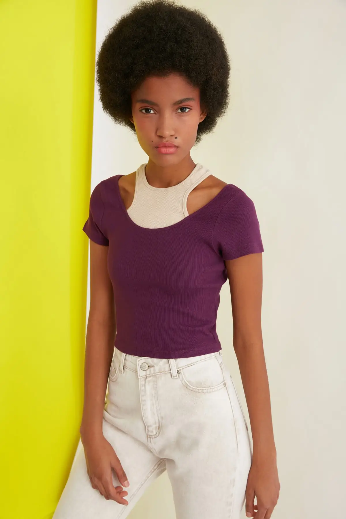 

Trendyol Cut Out Detail Knitted Blouse TWOSS21BZ0692