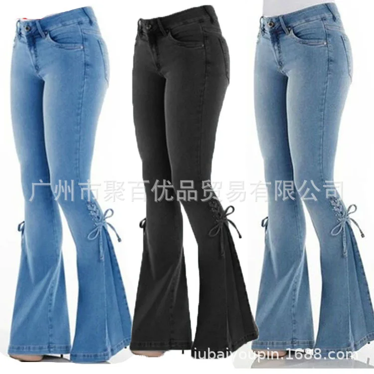 2019 популярные женские джинсы в европейском и американском стиле ковбойские