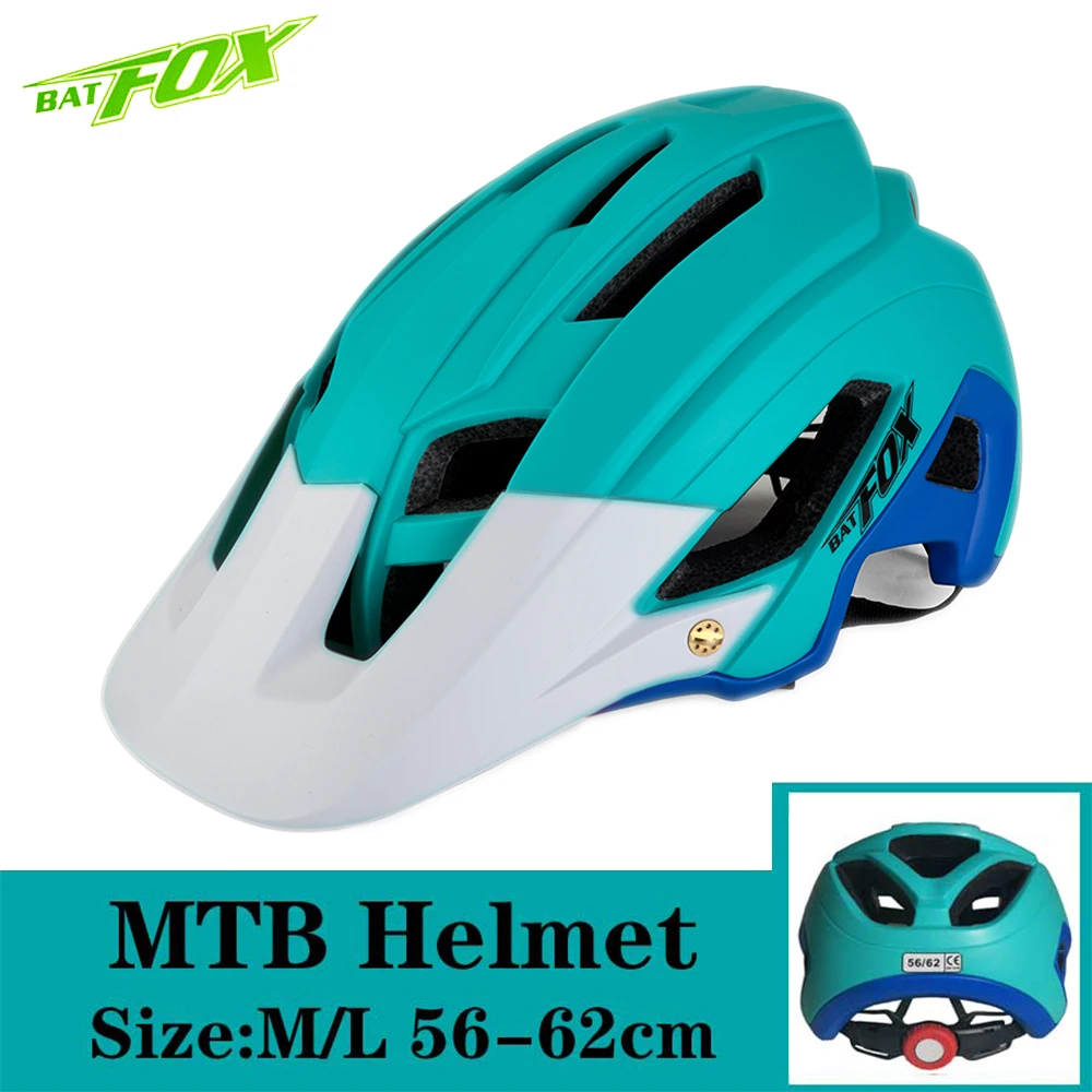 F692-Blue-White BATFOX велосипедный шлем MTB велосипедный шлем для мужчин Сверхлегкий дышащий шоссейный велосипед горный велосипедный шлем для женщин Casco Ciclismo - Цвет: F692-Blue-White