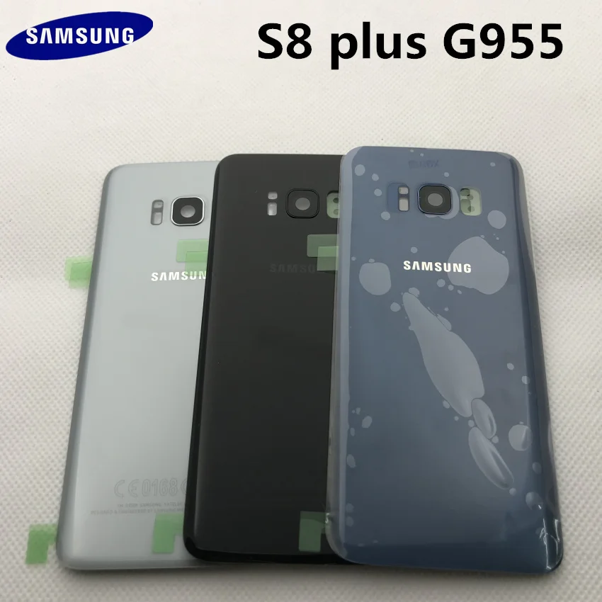 Новая Оригинальная Задняя крышка батареи для samsung Galaxy s8+ edge plus G955 G955F Задняя стеклянная крышка корпуса с логотипом+ наклейка+ Инструменты