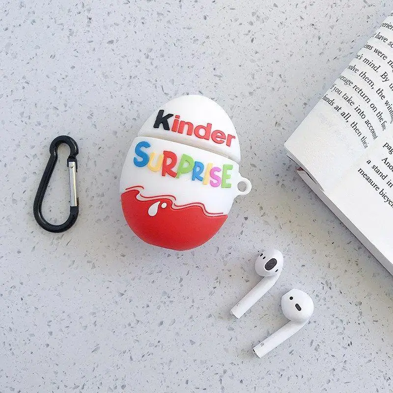 

3D Cute Cartoon Earphone silicone Case For Apple Airpods 2 1 cover For Air pods 1 2 Case Wireless charging Box soft Cover