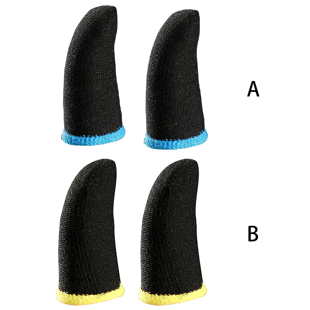 Manicotti per dita in fibra di carbonio 2 pezzi per giochi mobili PUBG contatto maniche per dito Sn