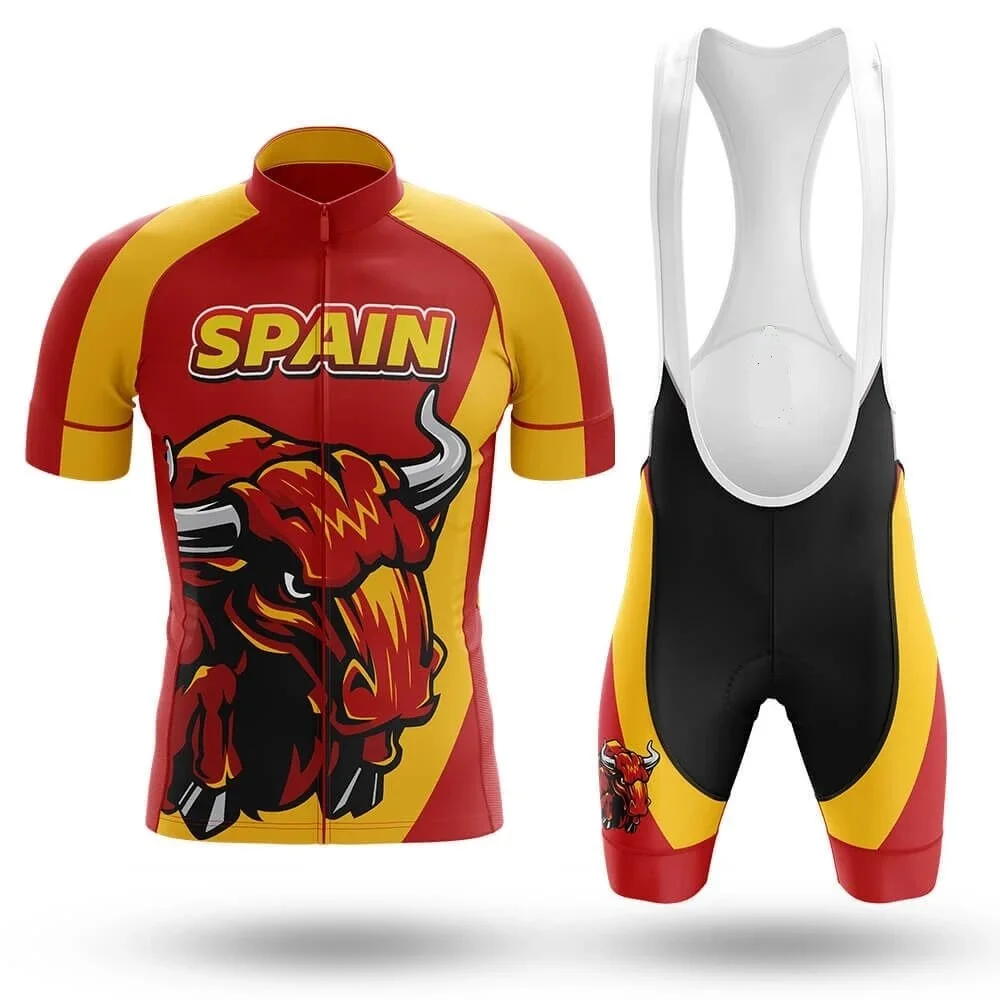 

Summer Spain 2021 Cycling Jersey suit road bike Clothing men's Road bike Shirt set MTB Bike Jersey Short Maillot Culotte
