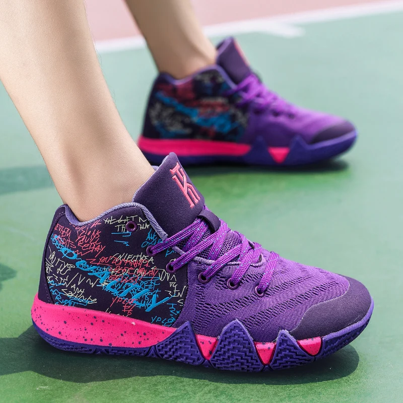 Kyrie 4 мужские баскетбольные кроссовки Jordan Zapatillas Hombre Ретро Нескользящие с высоким