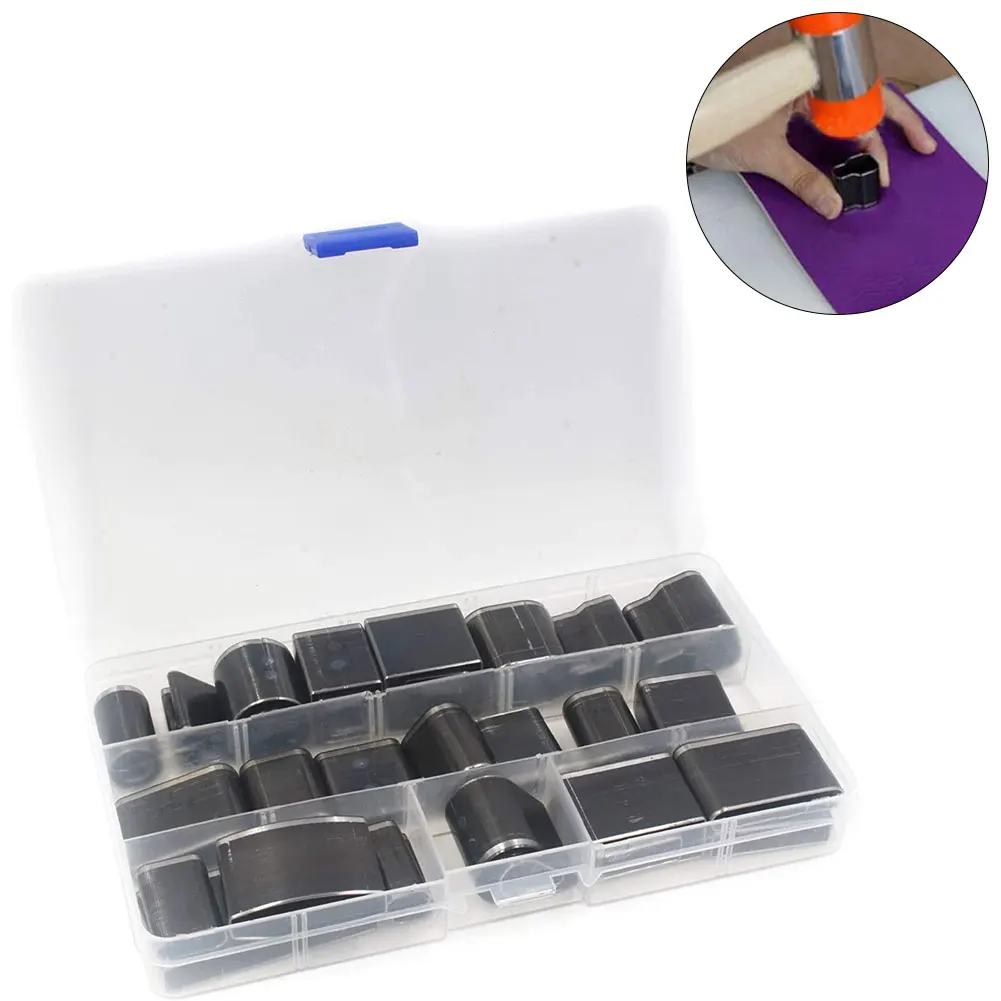 

39PCS Hollow Punch Set Leather Hole Belt Puncher Tool Kit Shape Style Steel for Clay DIY Craft Leather Punch Tool Hollow Cutter