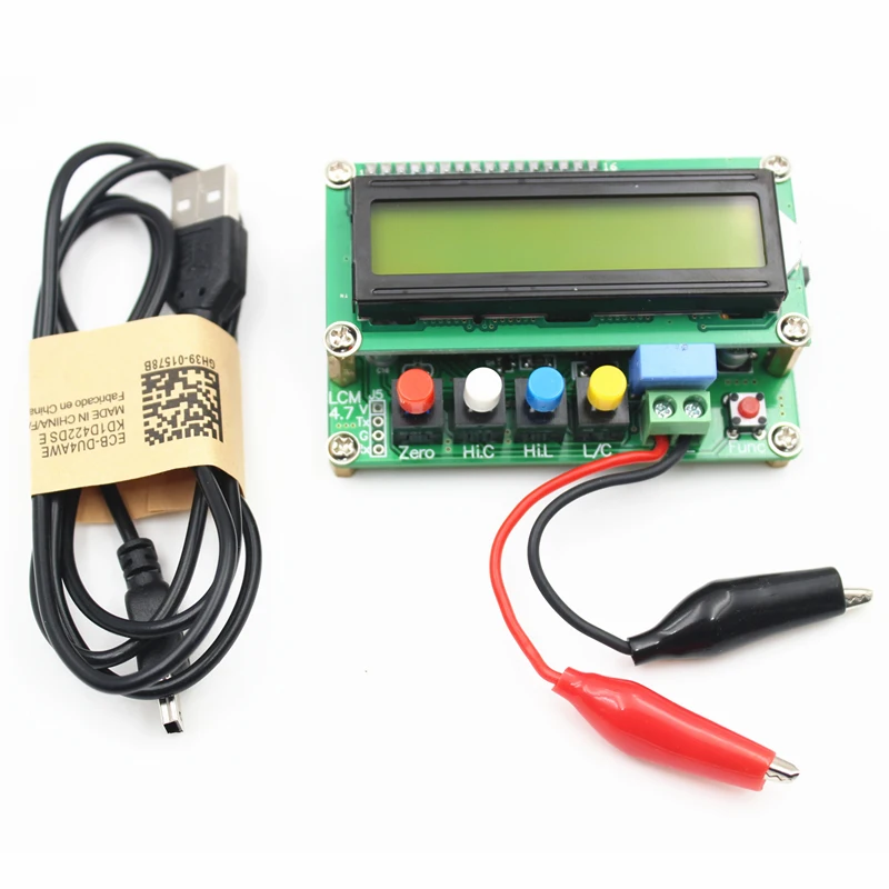 Lc100- Digital LCD High Precision Inductance Capacitance Meter Capacitor Tester Frequency 1Pf-100Mf 1Uh-100H Lc100-+Te | Инструменты