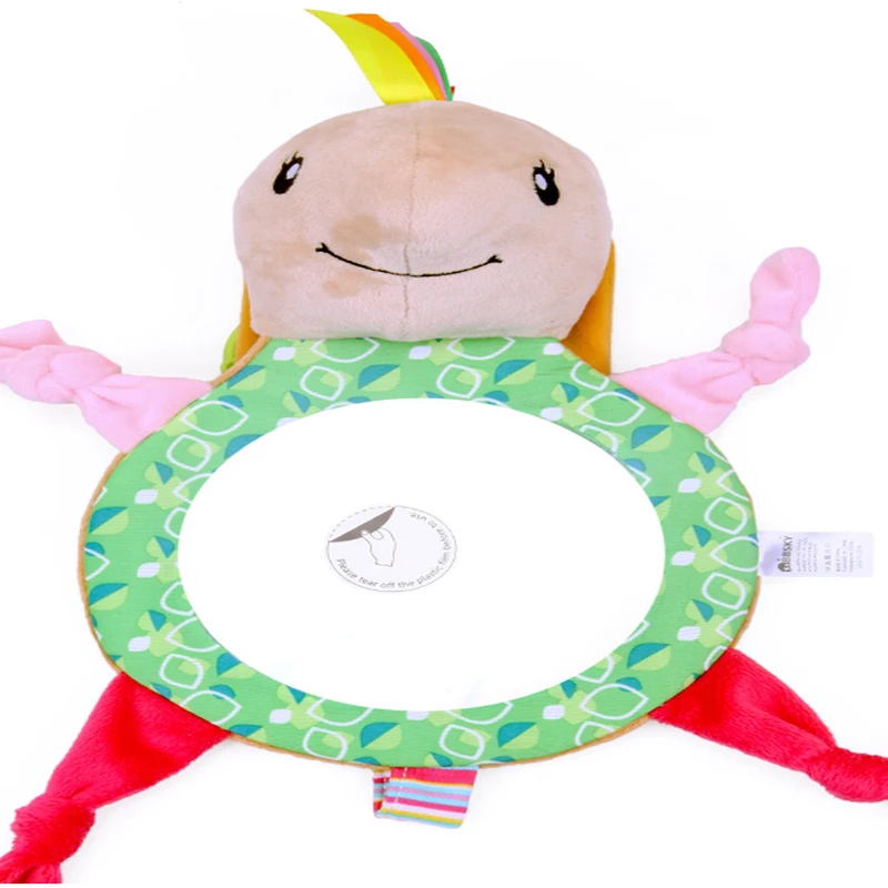 

Baby Rear Facing Mirrors Safety Car Back Seat Baby Driving Shatterproof Plush Adjustable Useful Cute Toy Baby Car Mirror