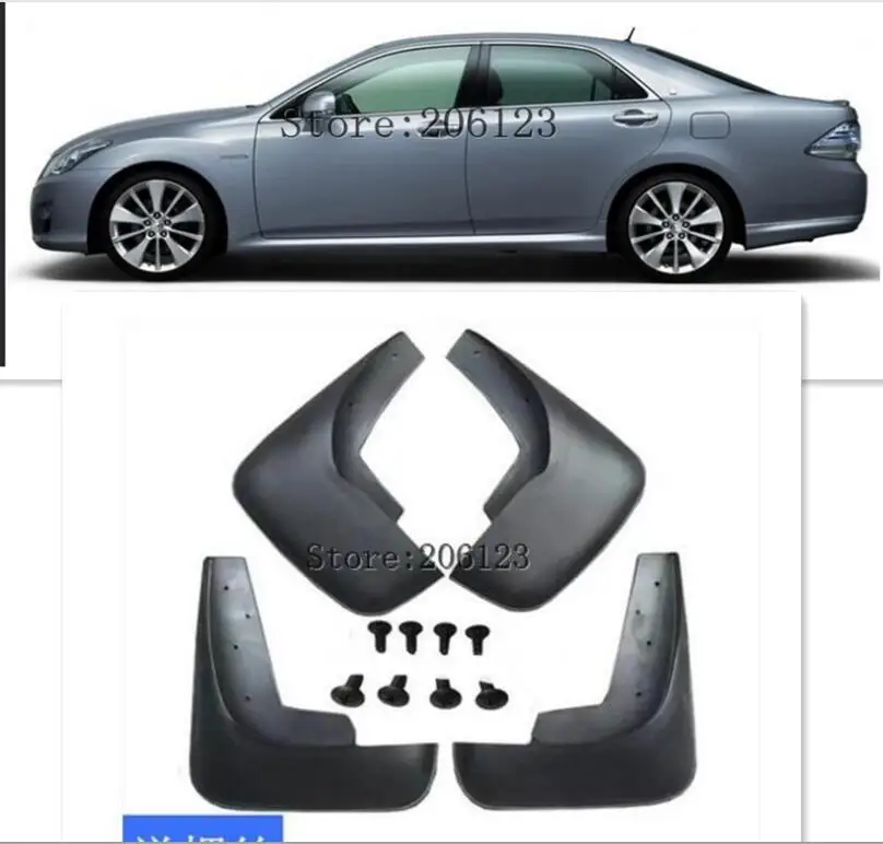 

Free Shipping High Quality ABS Plastics Automobile Fender Mudguards Mud Flaps For Toyota CROWN 2005-2009