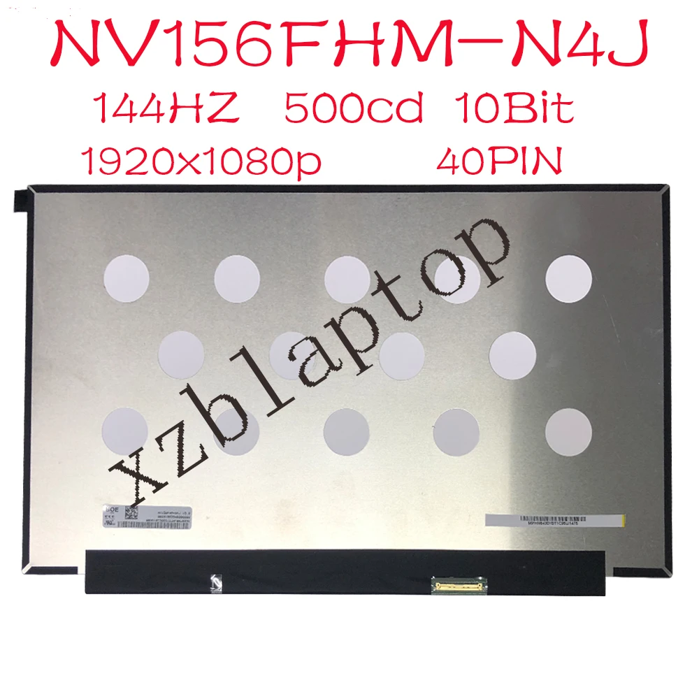 144 Гц контраст ratio1200:1 500cd FHD ЖК-дисплей NV156FHM-N4K NV156FHM-N4J NV156FHM N4J NV156FHM-NY5 для Lenovo Y7000P 40PIN |