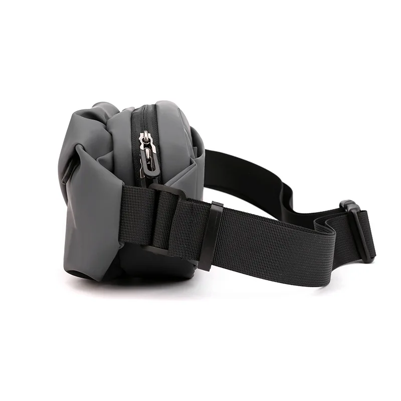Casual Fanny Pack Crossbody Bags Man Chest Bag Waist Bag Men Purse Male Belt Bag Banana Bags Zipper Phone Holder Fashion Bum Bag