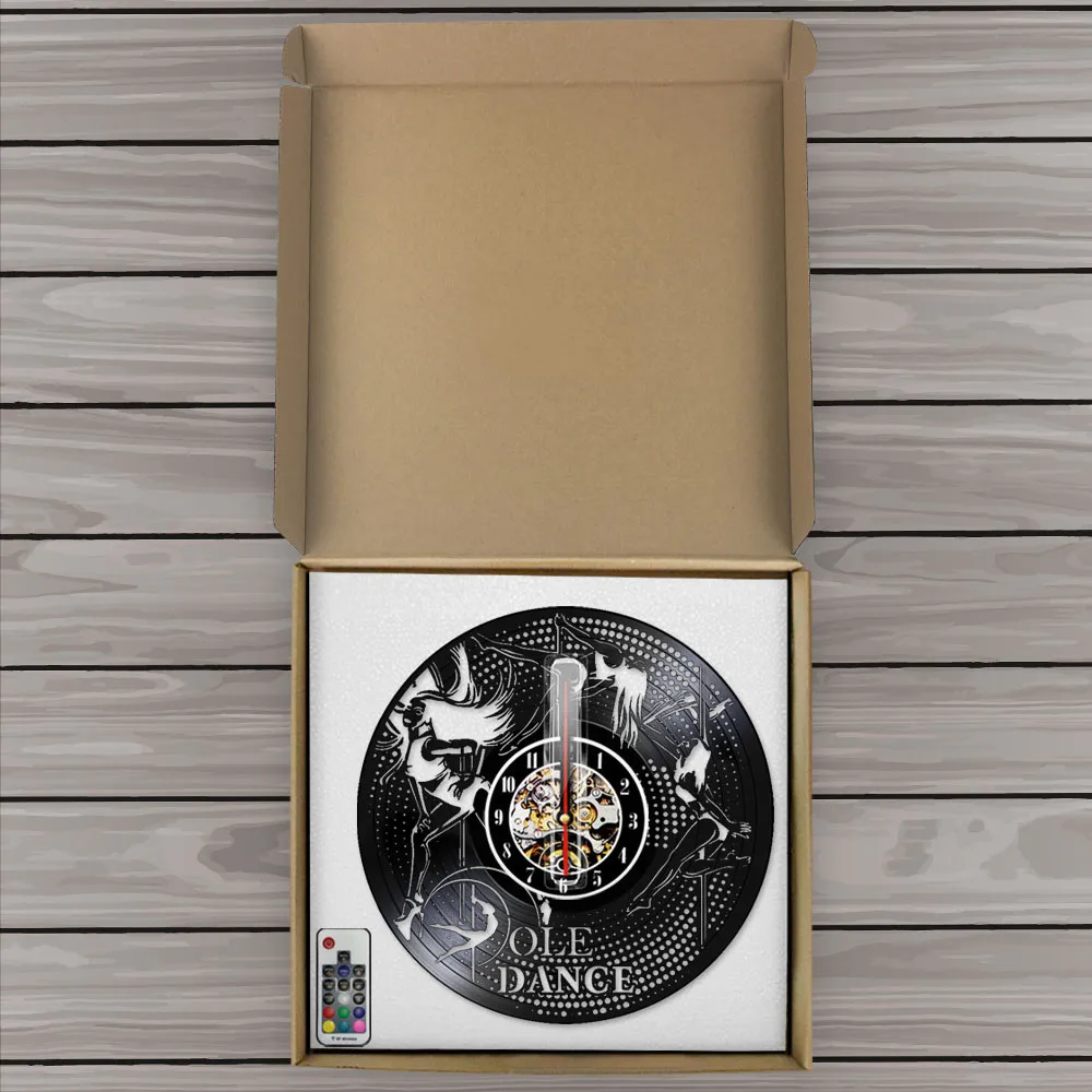 Настенные часы с виниловой пластиной для полюсного танца винтажные настенные