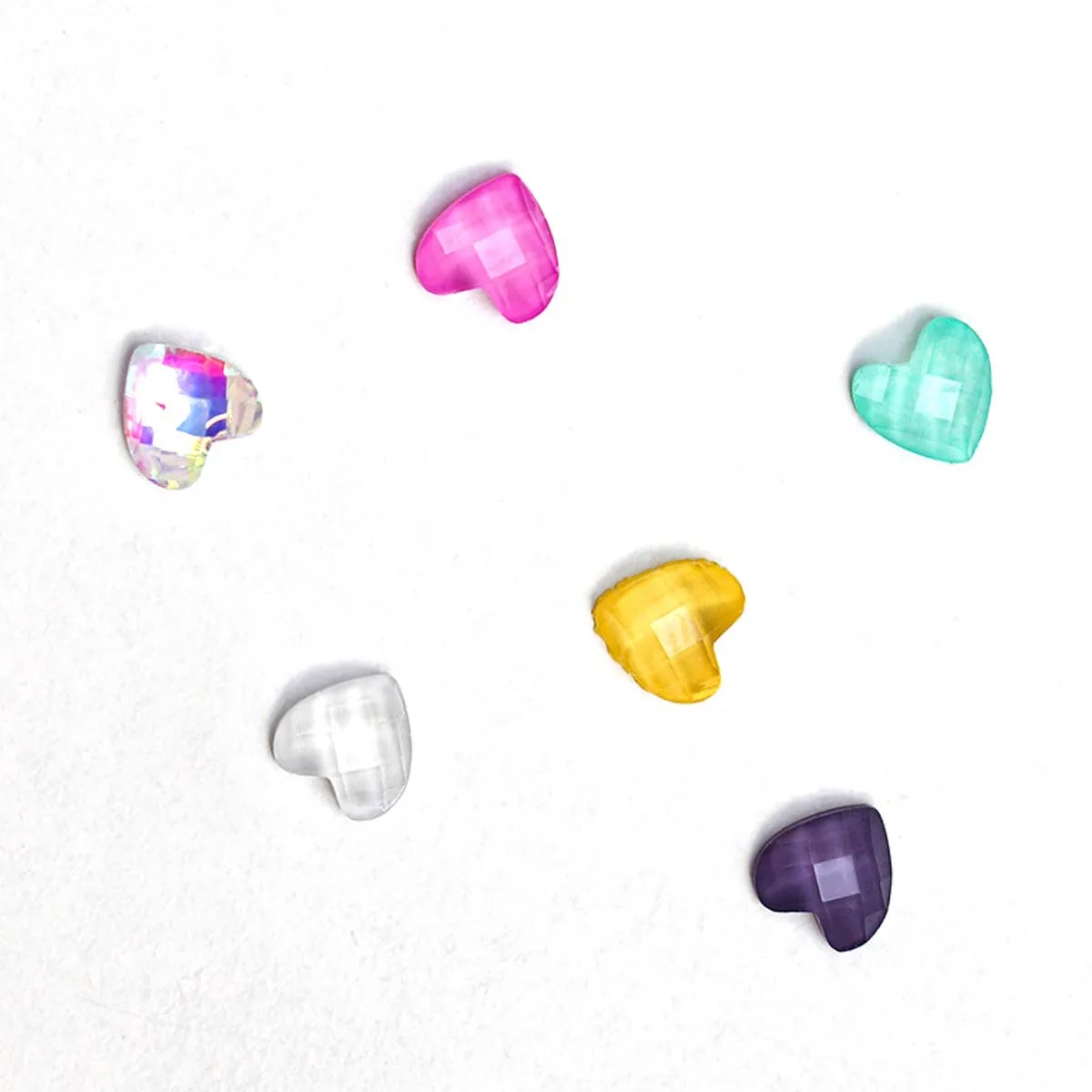 

12 Grids/Boxes DIY AB Crystal Rhinestone Nail Gem Heart 3D Glitter Nail Art Decoration Nails Jewelry Manicure Accessories